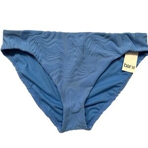 Cobalt Blue Heat Wave Textured Bikini Bottom Size XL NWT